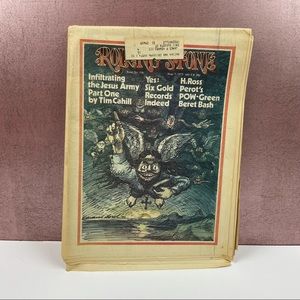 Vintage Rolling Stone Magazine Ross Perot June 7, 1973 Music Art History